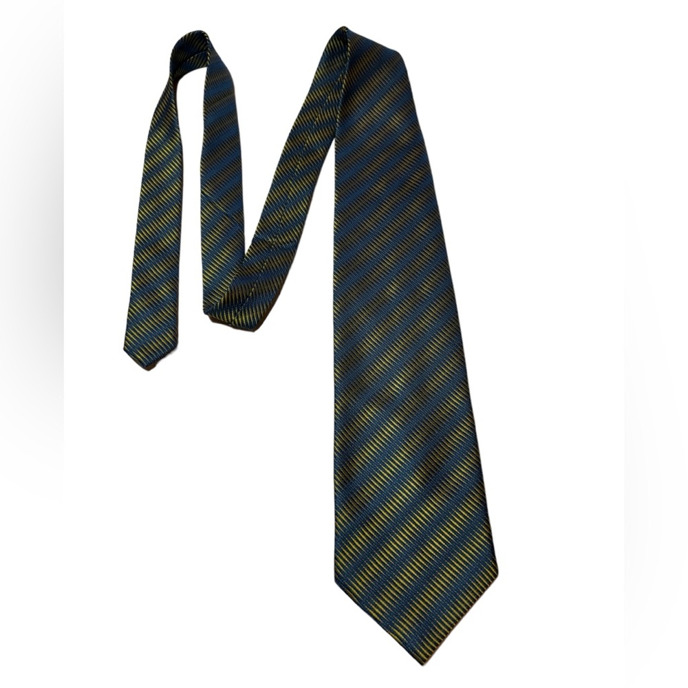 Mario Armani 100% SILK Men's Tie Repp Tie Made in Italy Stripes